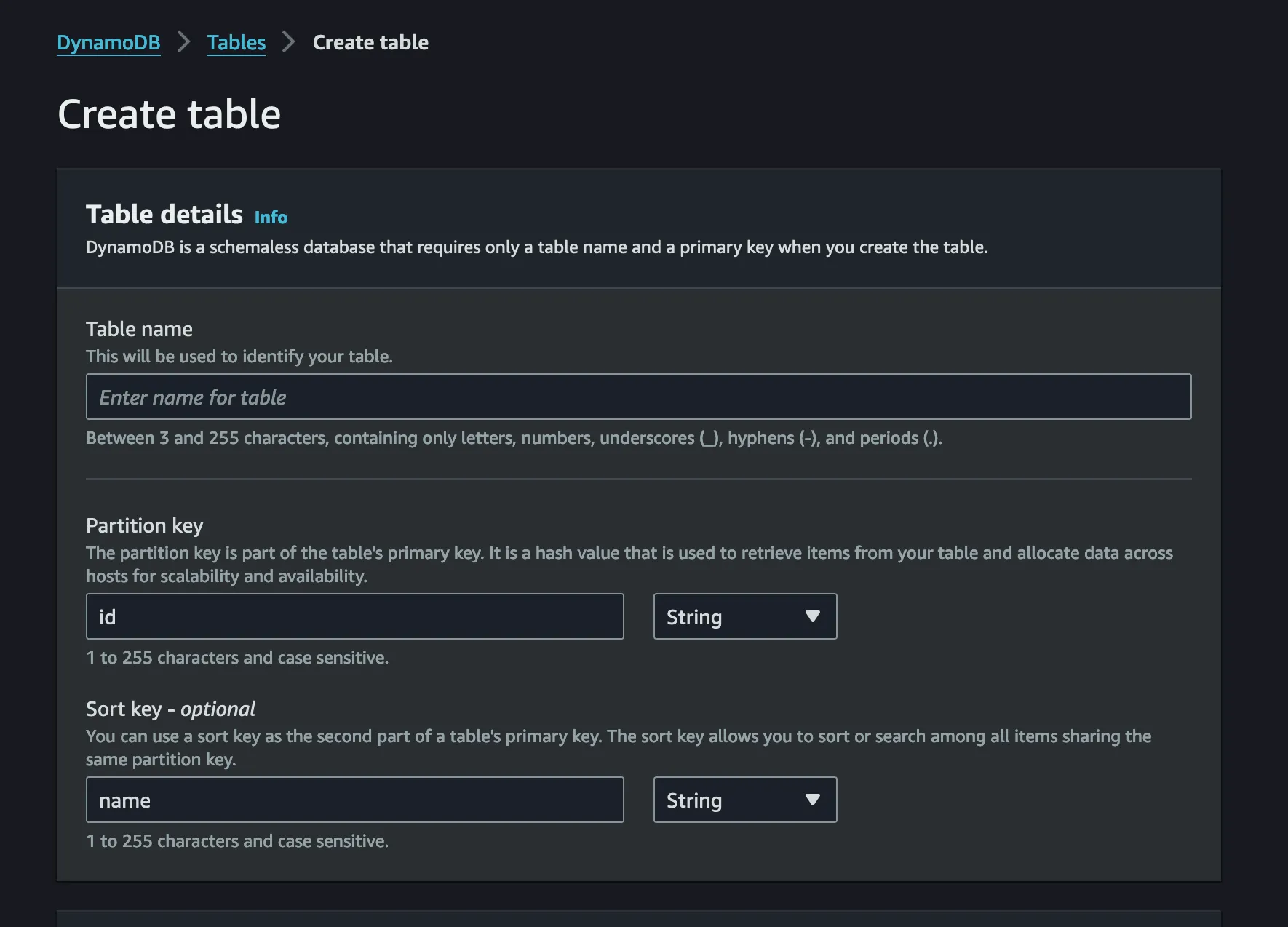 AWS Lambda Console Screenshot